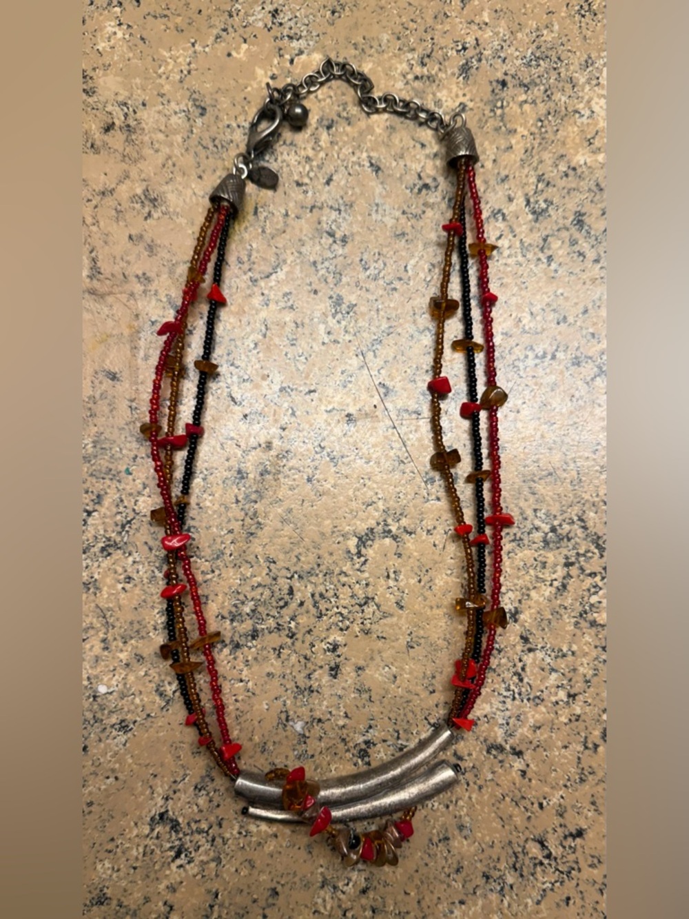 Chico's multi-strand beaded neckless